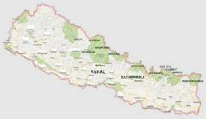 Nepal map